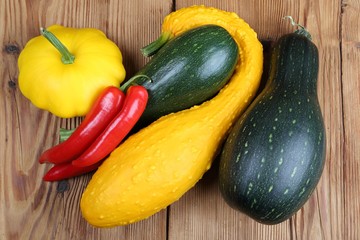 Squashes  and zucchini