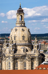 Fototapeta premium Blick auf die Frauenkirche in Dresden