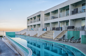 Fototapeta premium Hotel Pool Sunrise