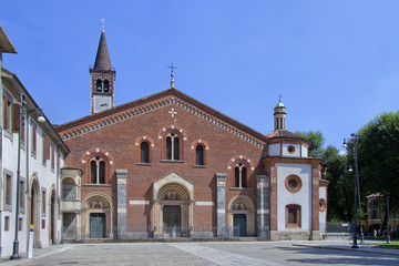 Naklejka premium Milano Chiesa San Eustorgio in Lombardia Italia