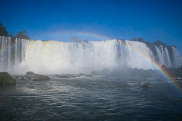 Famous Iguacu Waterfalls in South America