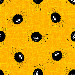 Halloween seamless pattern background. Vector illustration