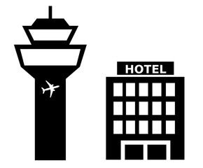 Hôtel et un aéroport