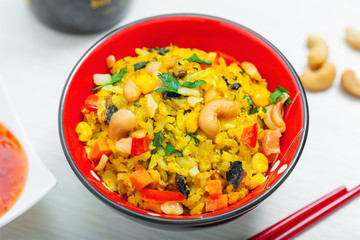 Asian rice meal
