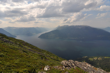 Norwegian nature / There are mountains plunging into the sea from hundreds of metres, fjords, tall...