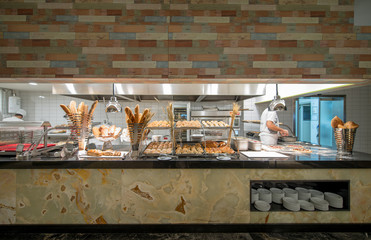 Ekmek, pizza pişirme işlemi