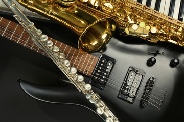Obraz premium Musical instruments, closeup