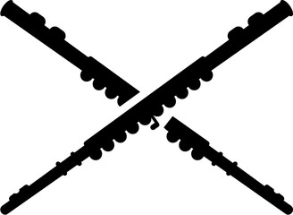 Transverse Flute crossed © Miceking