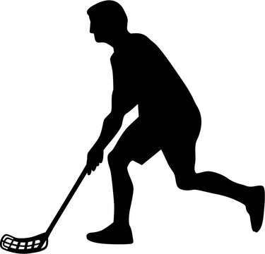 Floorball Player Silhouette