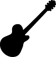 Electric guitar silhouette