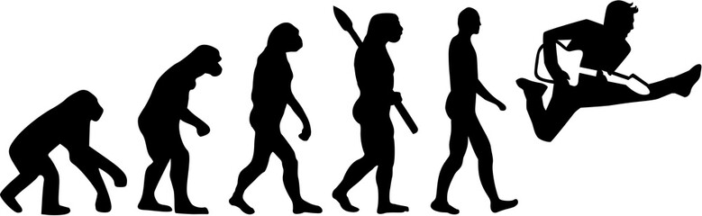 Electric guitar player evolution