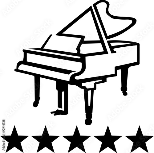 "Grand piano sketch style" Stock image and royalty-free vector files on