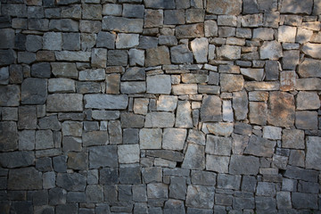 real stone wall