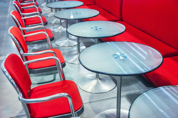 Chairs in cafe
