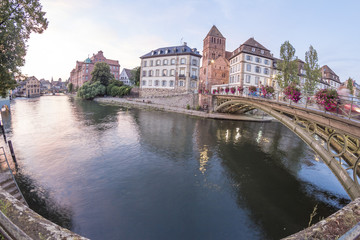 Summer Strasbourg in fish-eye lens