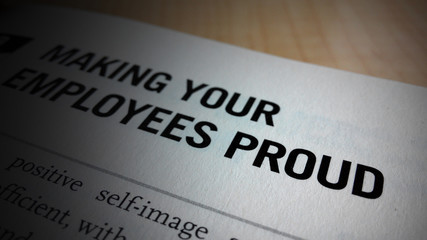 Obraz premium Make your employee proud
