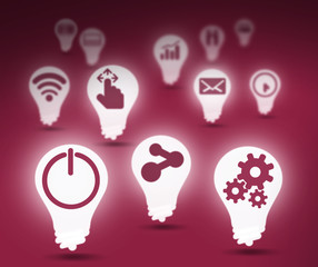 Background image with icons