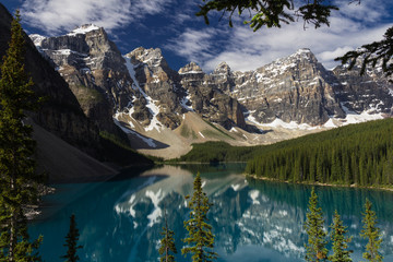 Sunny Day Over Moraine Lake