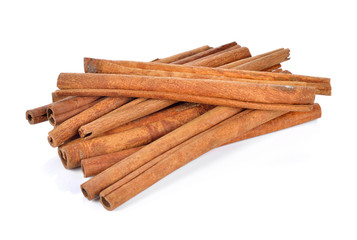 cinnamon isolated on white background