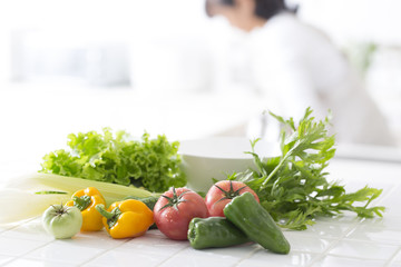 キッチンの野菜