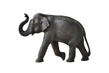 Obraz premium Wood elephant in action