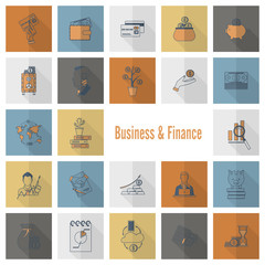Business and Finance Icon Set