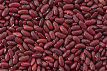 red beans on white background