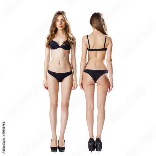 Download "Beautiful full body brunette beauty woman in sexy ...