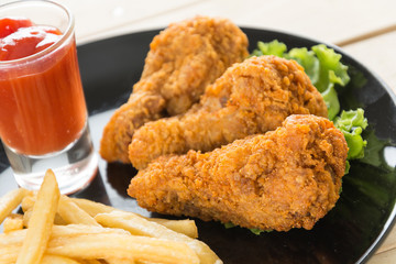 fried crispy chicken
