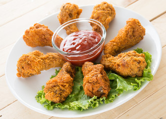 fried crispy chicken