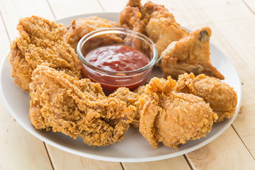 fried crispy chicken