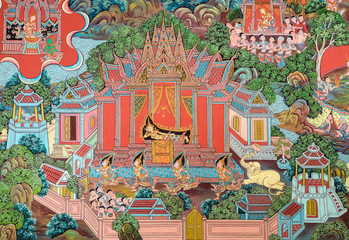 Thai mural painting art © boonsom