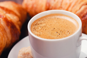 coffee  and croissants