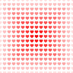 Abstract seamless hearts romantic background