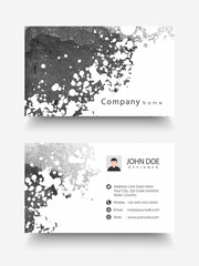 Abstract horizontal business or visiting card.