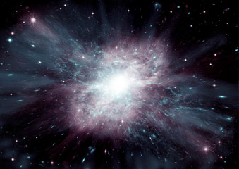 galaxy in a free space