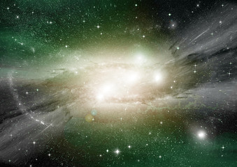 galaxy in a free space