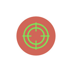 Flat web icon of crosshair