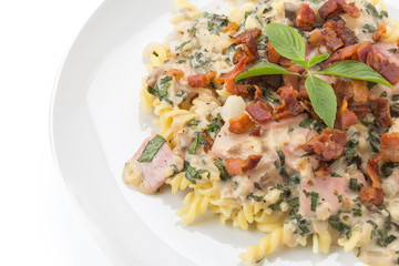 penne pasta with cream sauce