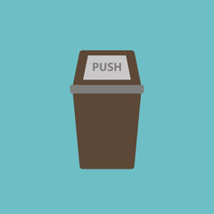 icon of trash can