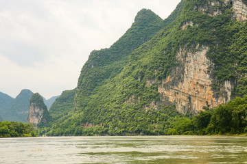 Beautiful karst mountains li river