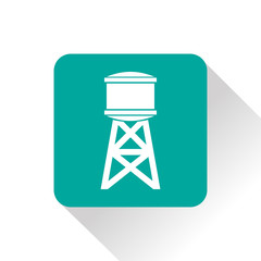 Industrial construction with water tank