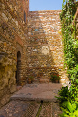 Fototapeta na wymiar The Alcazaba of Malaga Century X in the Arab period in Malaga Spain