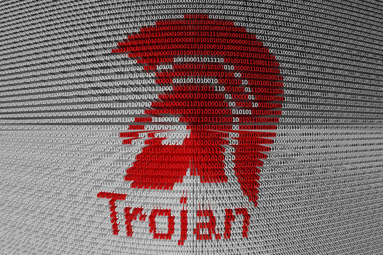 a Trojan virus is presented in the form of binary code