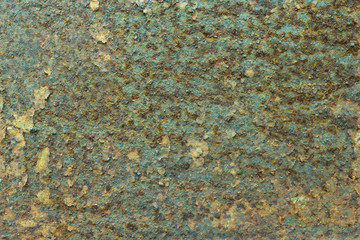 decay metal rust surface, green rusty background