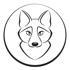 Animal head 1. Vector illustration