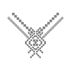 Neck design in ethnic style for fashion