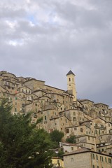 Fototapeta premium Vista del Borgo di Olevano Romano