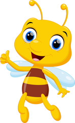 Cute bee cartoon