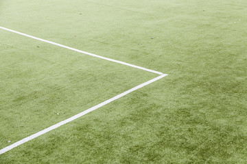 Obraz premium Lines on a football field